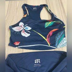 Target brand sports bra and leggings